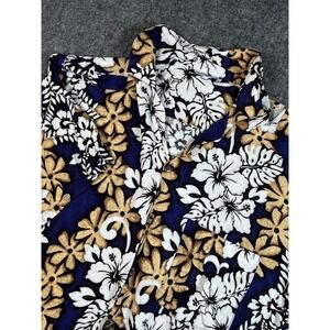 Pacific Sunwear Hawaiian Shirt Mens XL Floral‎ Print Rayon Aloha